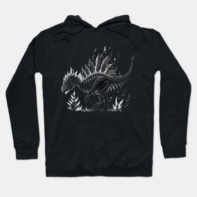 Dinosaur Fossil Hoodie by Crazy skull